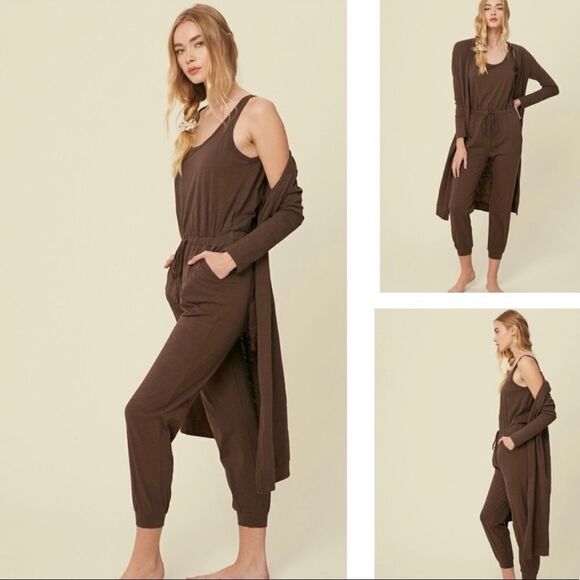 𝅺textured cotton jumpsuit & long cardigan knit sets - Picture 16 of 16